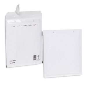 Enveloppe bulle kraft blanche 24x27,5cm - Lot de 100