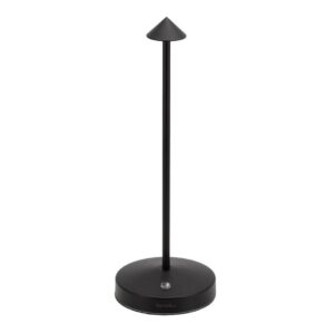 Lampe de table LED sans fil Angelina noire - Éclairage élégant