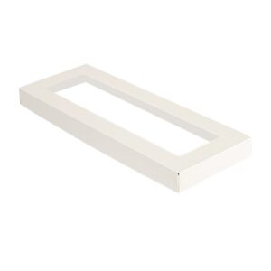 Couvercle blanc 11x30x2cm pour barquettes sandwich - 200 pcs