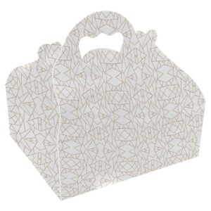 Boîte pâtissière carton ondulé 16x18x7 cm - Lot de 50