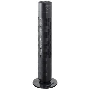 Ventilateur tour pivotant noir 35W avec télécommande 78cm