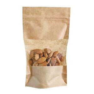 Sachet fermeture zip avec fenêtre 500 g - Lot de 100