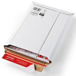 Pochette d'expédition robuste 23.5x34x3.5cm en carton ondulé