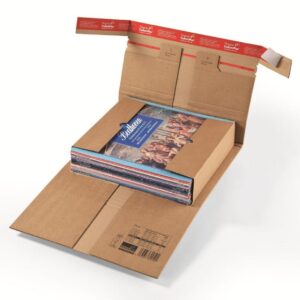 Étuis d'expédition 322x292x35-80mm avec fermeture latérale