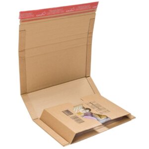 Étui d'expédition 27x19cm en simple cannelure avec adhésif