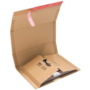 Étui d'expédition 32,5x25 cm simple cannelure avec adhésif