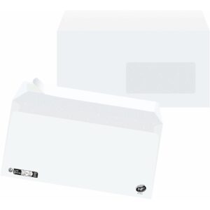 Enveloppe auto-adhésive 110x220 blanc 80g - Pack de 45