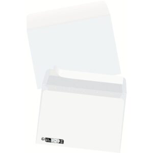 Enveloppe auto-adhésive 114x162 blanc 80g - boîte 500