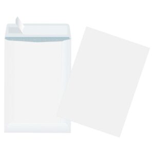 Pochette auto-adhésive 162x229 mm blanche 90g - boîte 250
