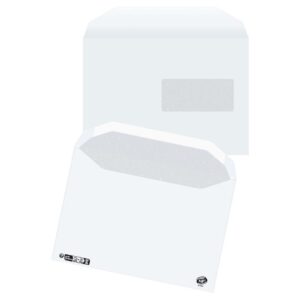 Enveloppe 162x229 patte trapèze gommée blanche 80g