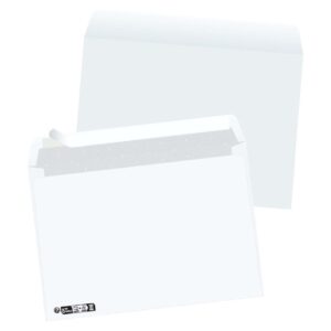 Enveloppe auto-adhésive 162x229 mm blanc 80g - Magazinoo