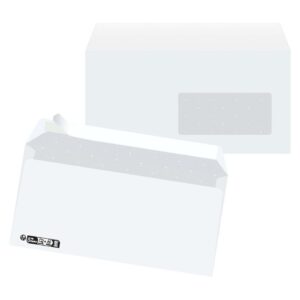 Enveloppe blanche 110x220 auto-adhésive 90g - Magazinoo