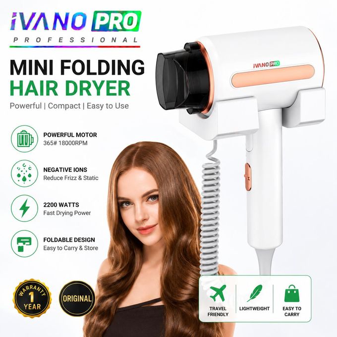iVANOPRO Séchoir cheveux mural professionnel 2200W