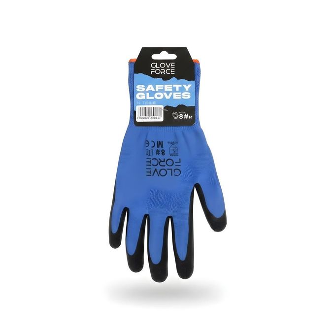 Gants de Protection Nitrile Usage Général — Bleu Taille 8